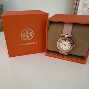 Tory Burch Leather Classic T Watch NWOT